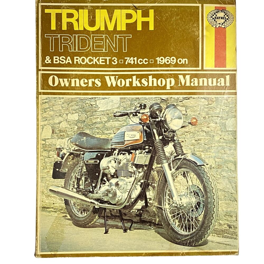 Haynes Triumph Trident BSA Rocket 3 741cc 1969 On Owners Workshop Manual Book